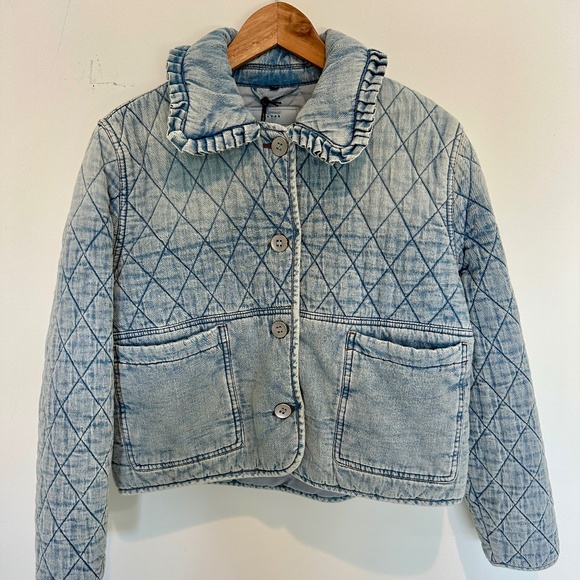 Quilted denim jackjet - Picture 1 of 5